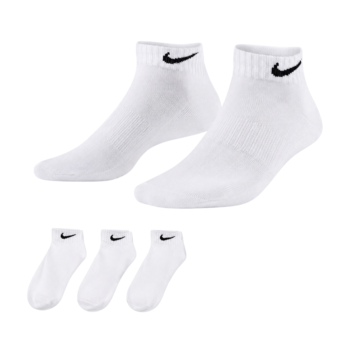Nike Everyday Cushioned Low Ankle/No Show Socks (3 Pairs Set)