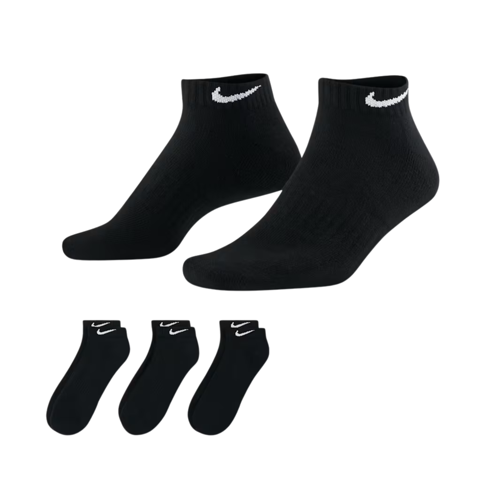Nike Everyday Cushioned Low Ankle/No Show Socks (3 Pairs Set)