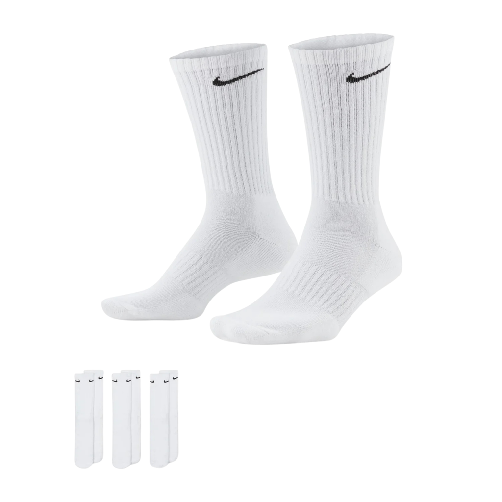 Nike Everyday Cushioned Crew/Full Ankle Socks (3 Pair Set)
