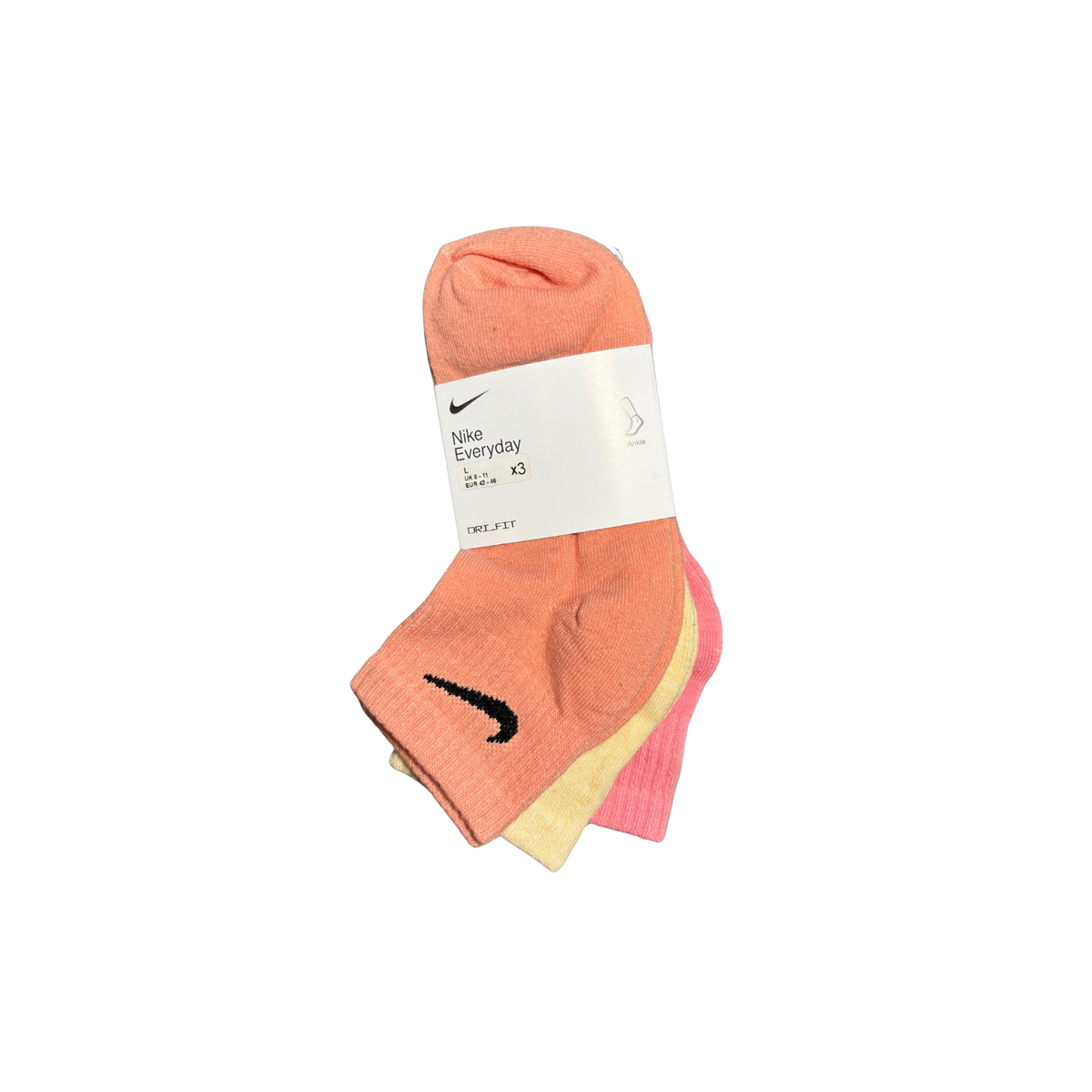 Nike Everyday Cushioned Ladies Low Ankle/No Show Socks (3 Pair Set)