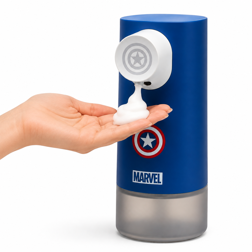 Marvel Captain America Automatic Touchless Foaming Soap Dispenser – Royal Blue