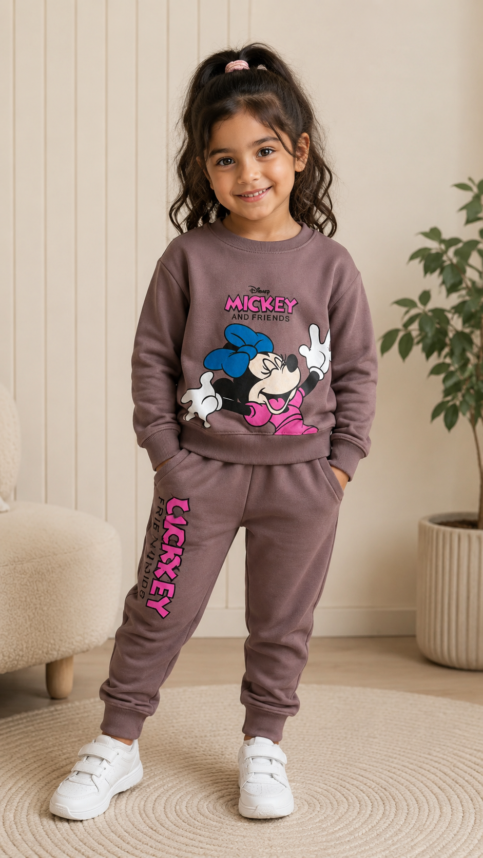 Mickey Mouse Tracksuit (Brown)
