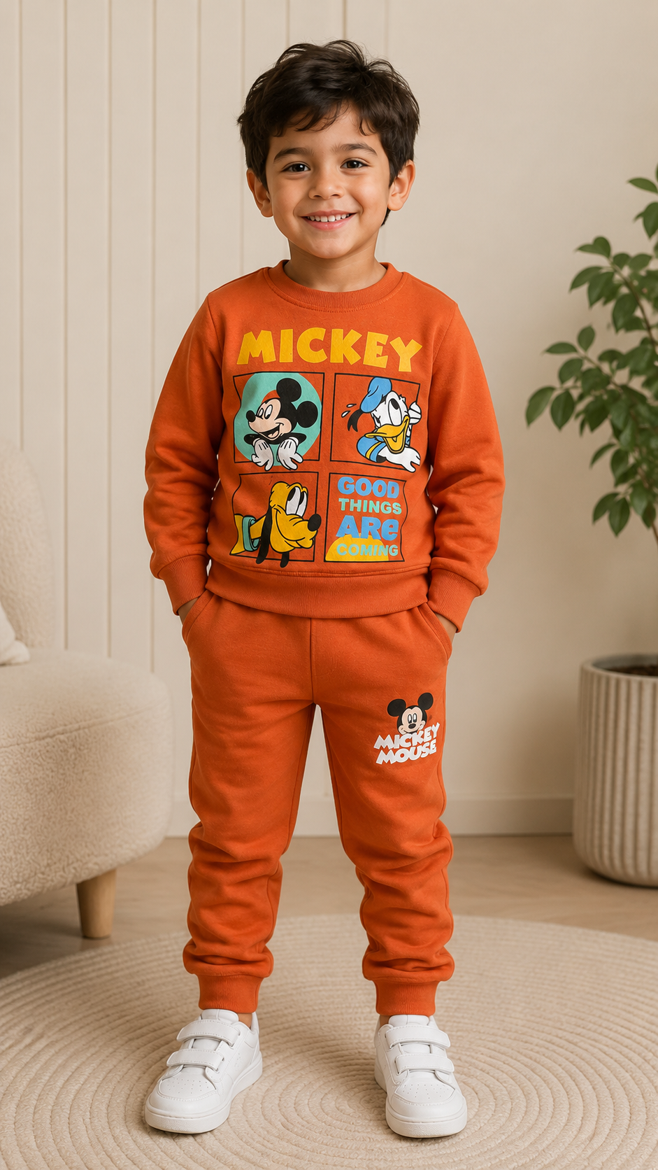 Mickey Mouse Tracksuit (Orange)