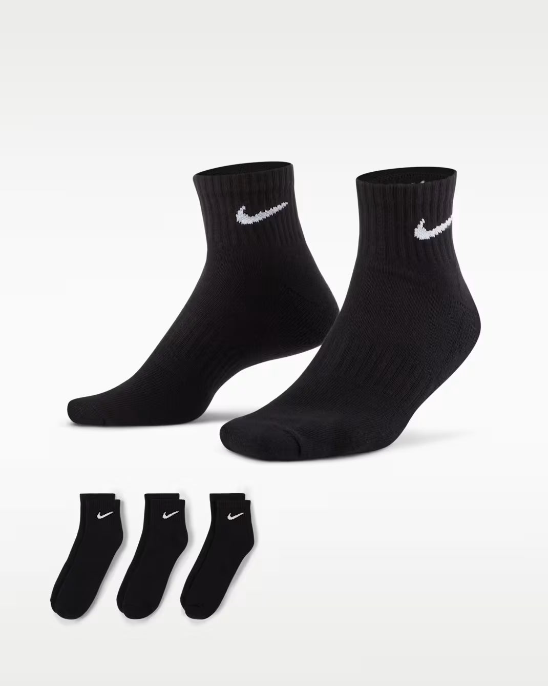 Nike Everyday Cushioned Ankle Socks (3 Pairs Set)
