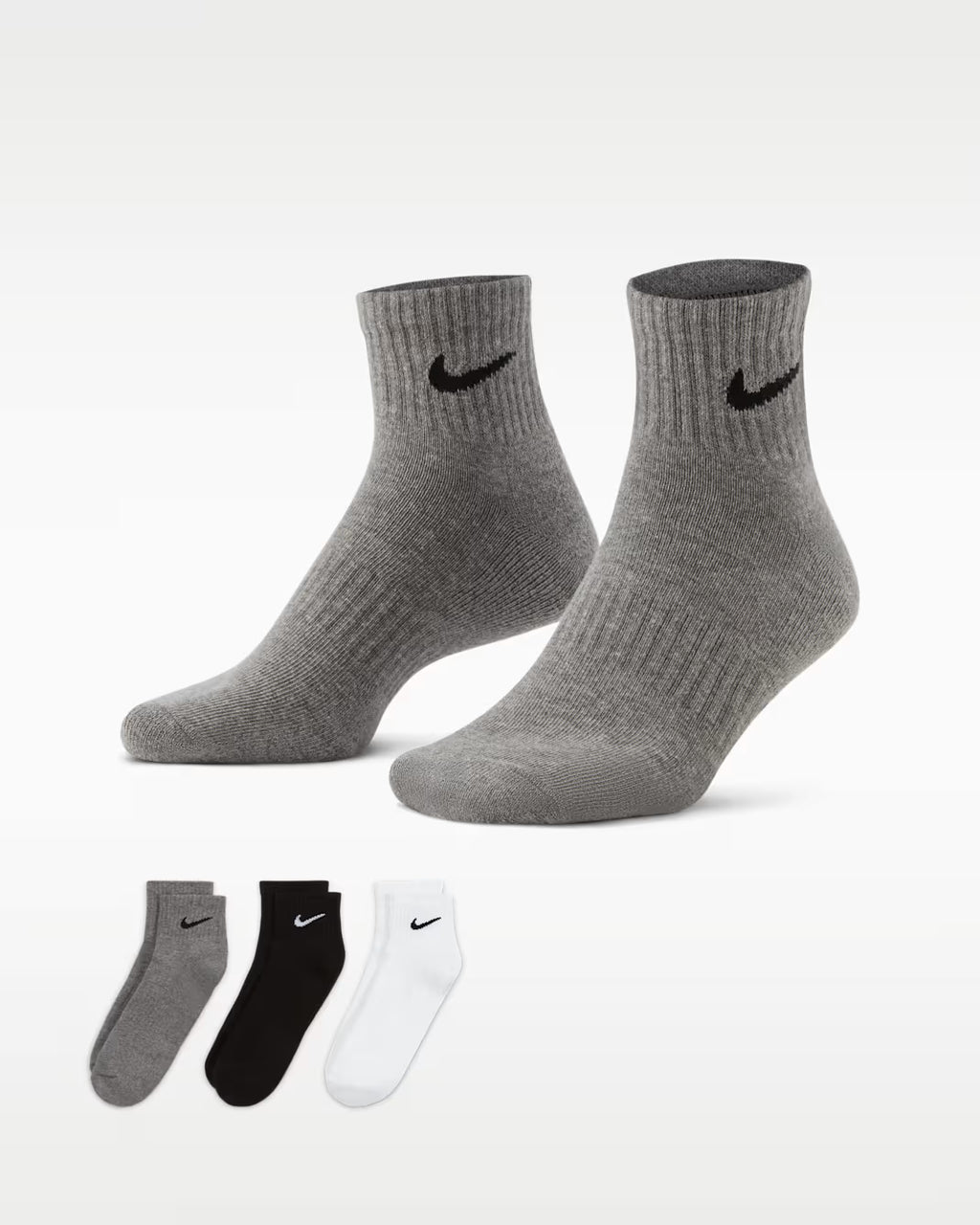 Nike Everyday Cushioned Ankle Socks (3 Pairs Set)