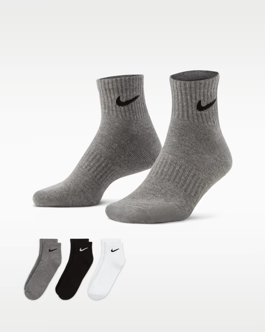 Nike Everyday Cushioned Ankle Socks (3 Pairs Set)